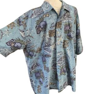 Burma Bibas short sleeve button down Hawaiian shirt